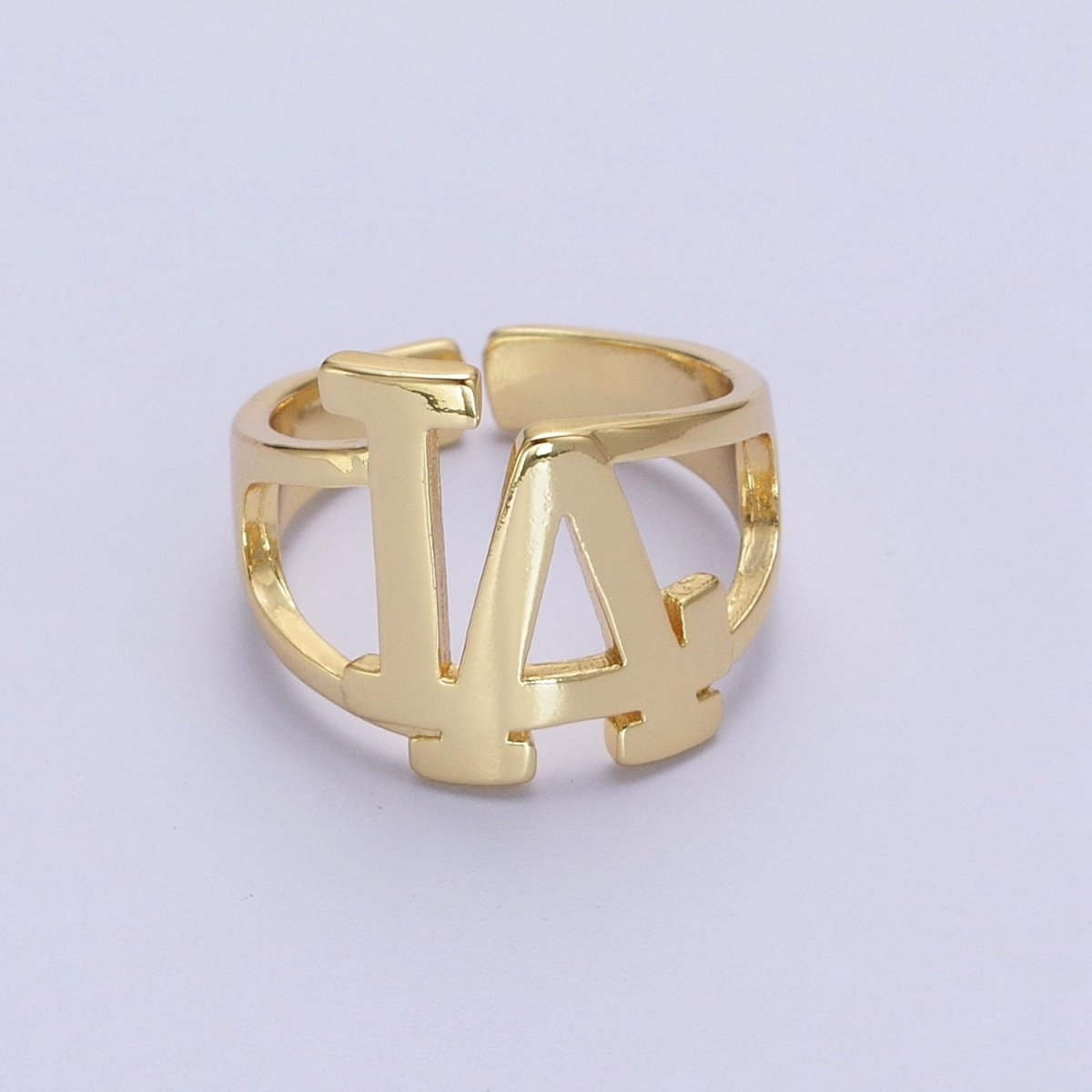 Gold Los Angeles LA Dodgers Baseball Statement Ring | R-033 - DLUXCA
