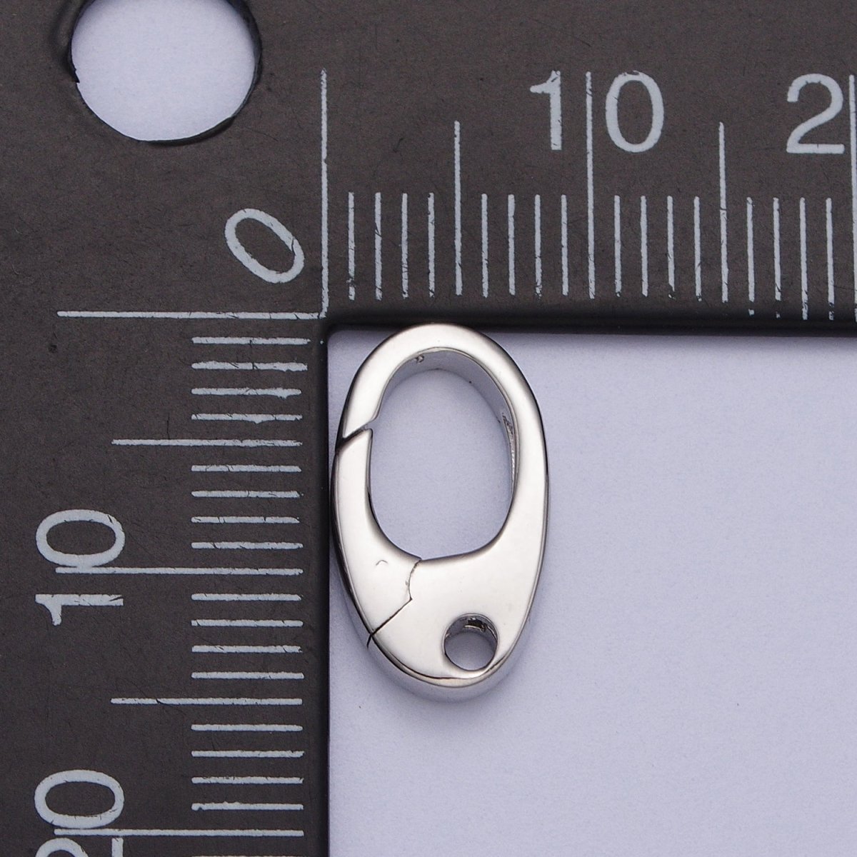 Gold Oval Push Clasps, Push Gate Clasp Silver Small Oval Clasp, Hinged Ring Clasp, Spring Gate Clasp for Bracelet Necklace Z-194 Z-195 - DLUXCA