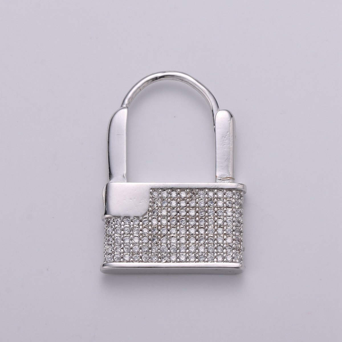 Gold Padlock Hoop Earrings CZ Padlock Earrings Lock Pendant Earring Lock Gold Earring Huggie Earring Lock Hoop Earring Lovers Lock Hoop K-870 K-871 - DLUXCA