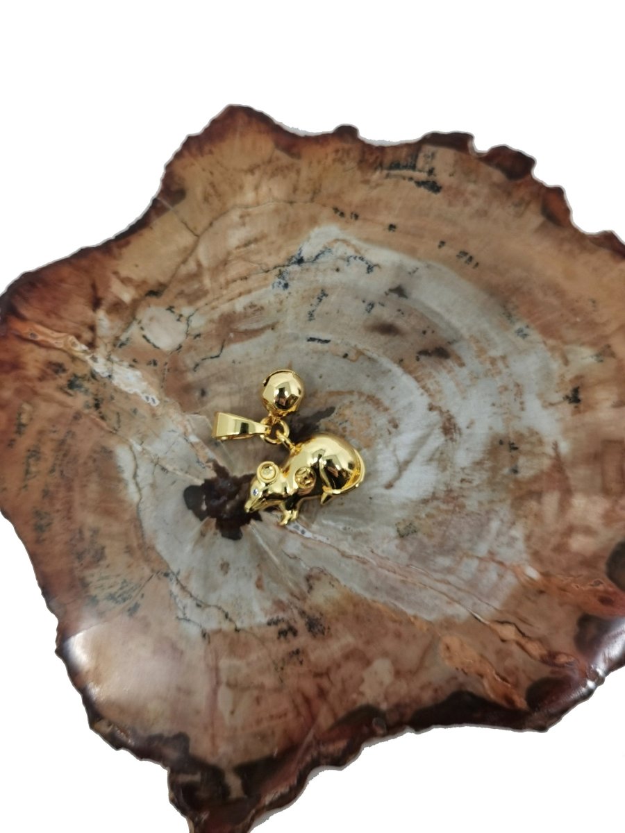 Gold Rat Chinese Zodiac Year of the Rat 24k - Main Image