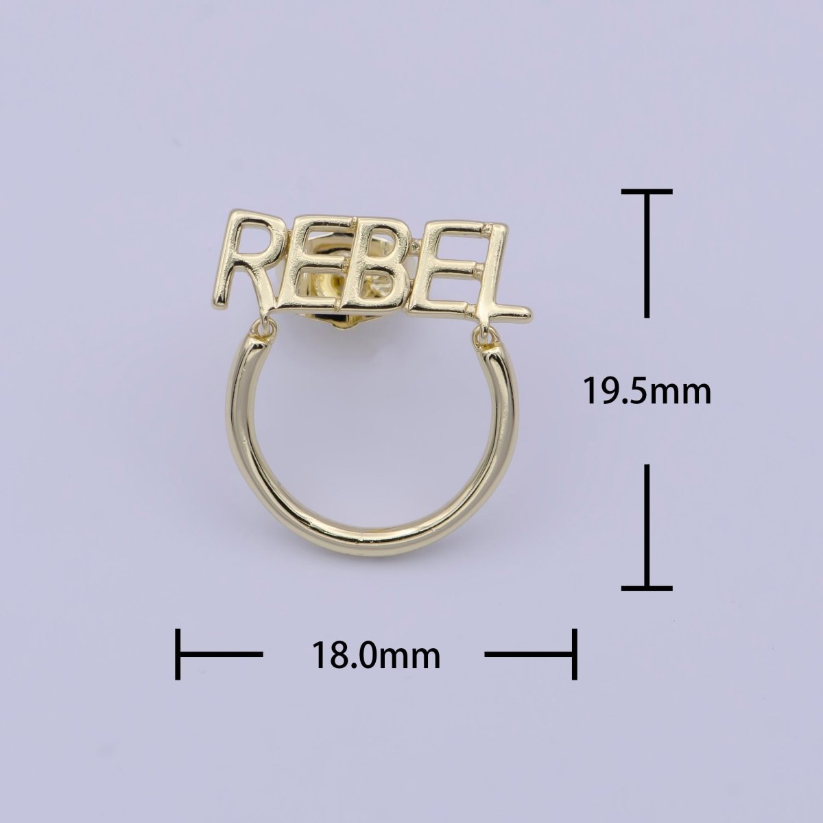 Gold Rebel Earrings gold hypoallergenic hoops statement lightweight jewelry for Everyday Wear X-923 - DLUXCA