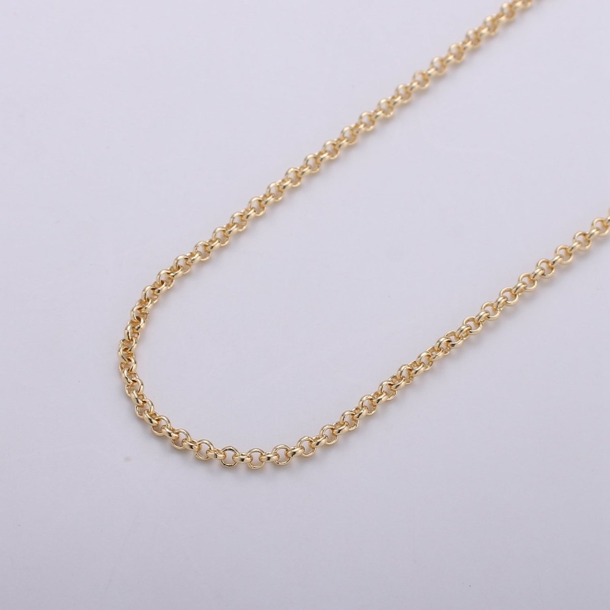 Gold Round ROLO Cable Link Chain, Link Size 3.5X3.5mm, 16K Gold Filled Rolo  Chain By Yard, Unfinished Chain For Jewelry Supply | ROLL-278 - DLUXCA
