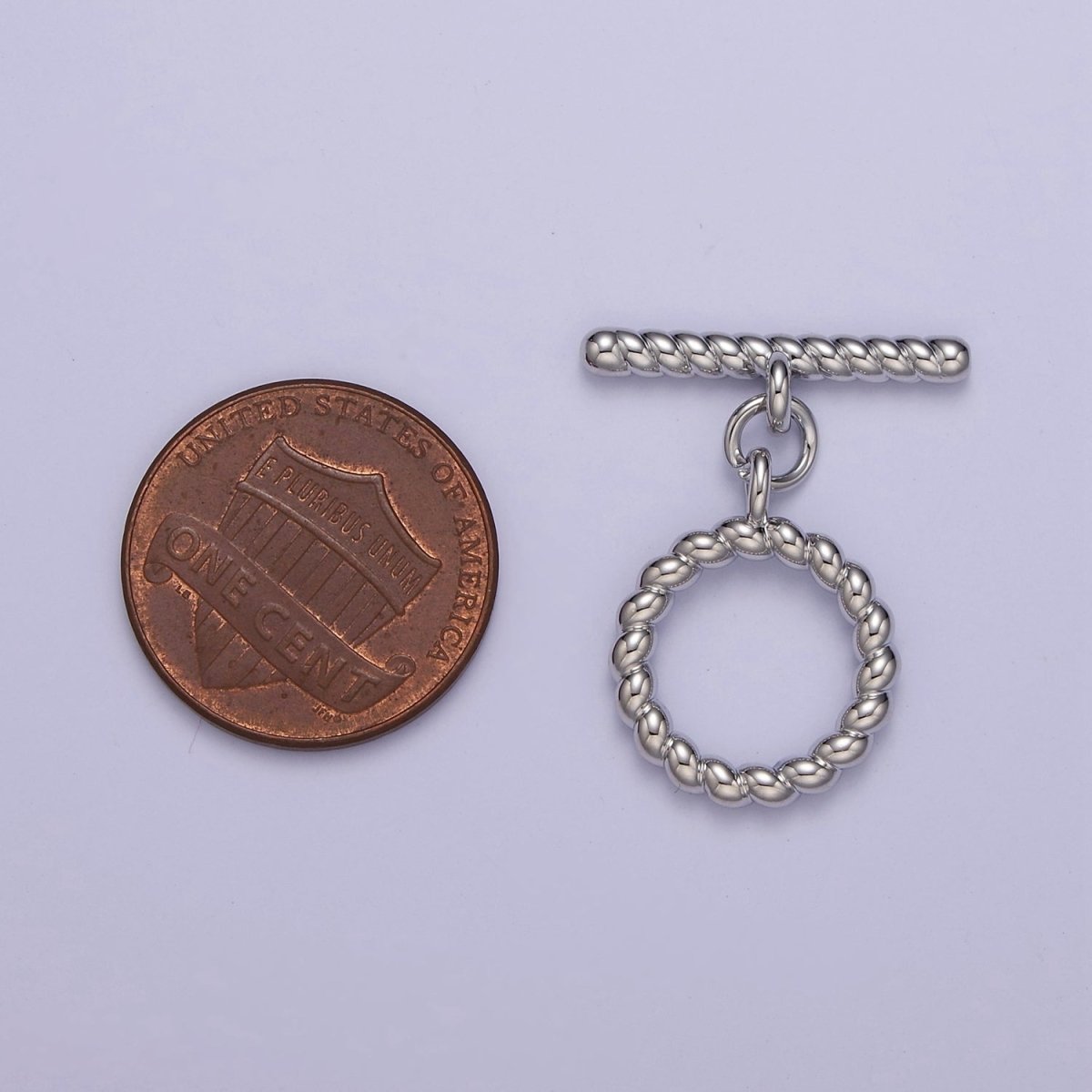 Gold Round Toggle Clasp, Bracelet Necklace Jewelry Clasps, 24K Gold Filled OT Clasp L-713 L-714 L-823 - DLUXCA