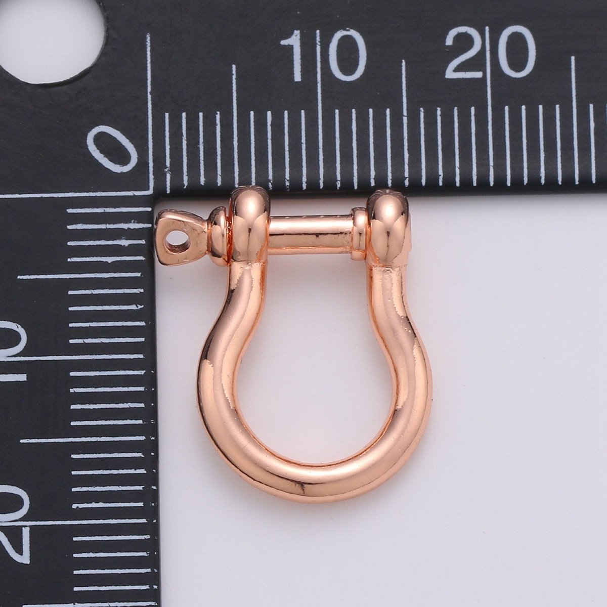 Gold Screw clasp lock, Anchor Shackle, Gold, Silver, Rosegold Black Nautical Bracelet Clasps, Anchor Necklace, Sailor Bracelet Clasp Supply K-931 - K-934 - DLUXCA