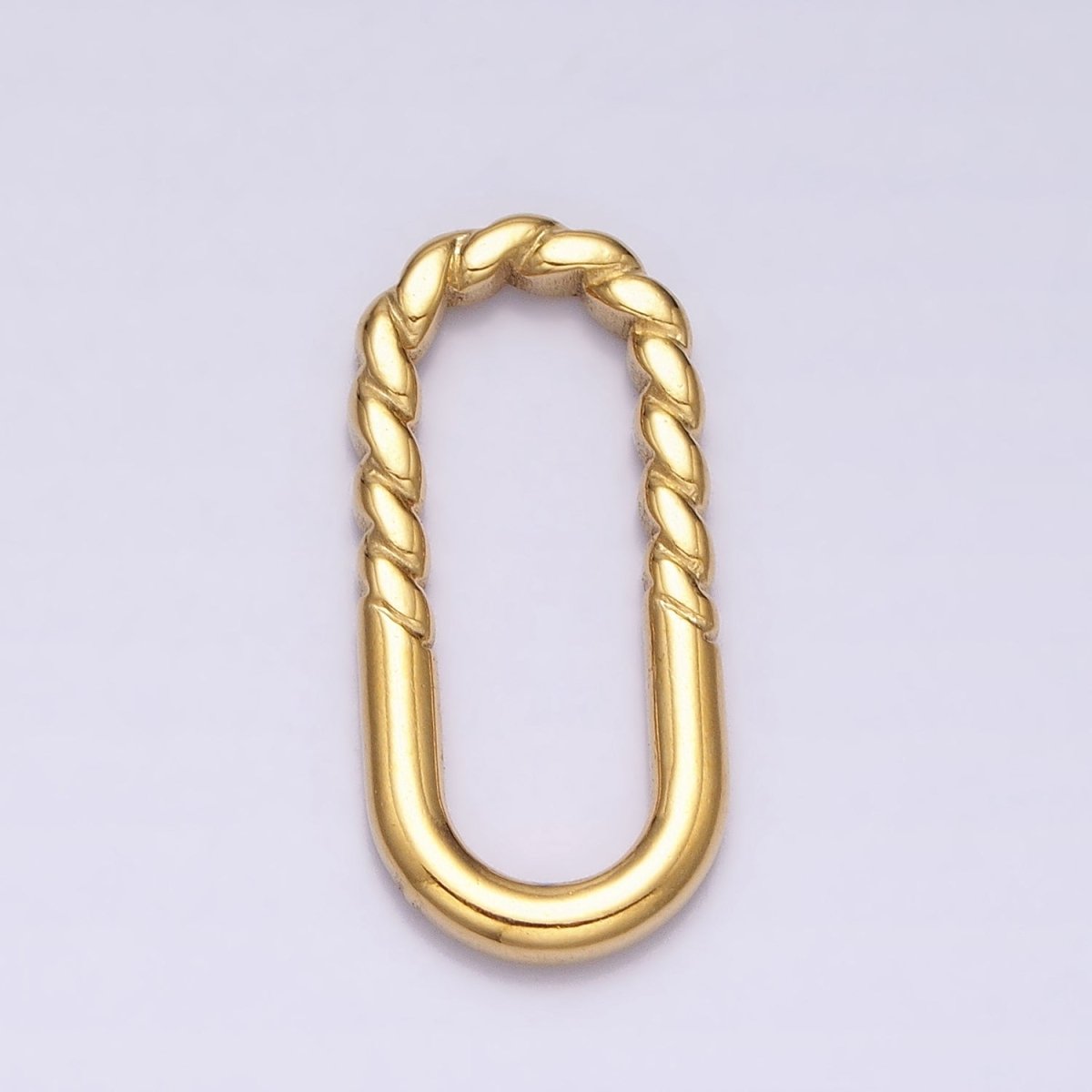 Gold, Silver 21mm Half Twisted Oblong Link Supply | Z-290 Z-291 - DLUXCA