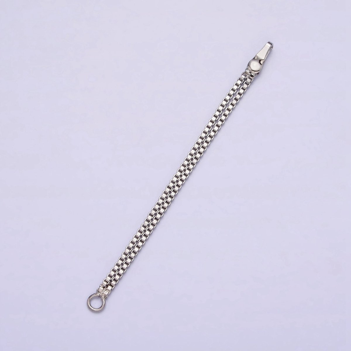 Gold, Silver 5mm Double Box Chain Open Loop Linear Earring Drop Jewelry Making Supply | Z-933 Z-934 - DLUXCA