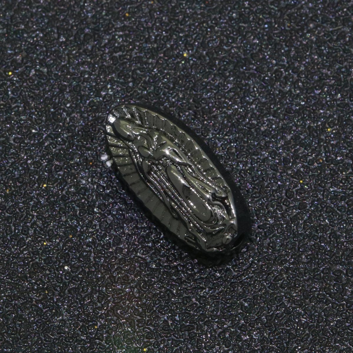 Gold / Silver / Black Our Lady of Guadalupe Beads, Virgin Mary bead Spacer rosary beads, Catholic beads, for Religious jewelry making B-634 B-635 B-636 - DLUXCA