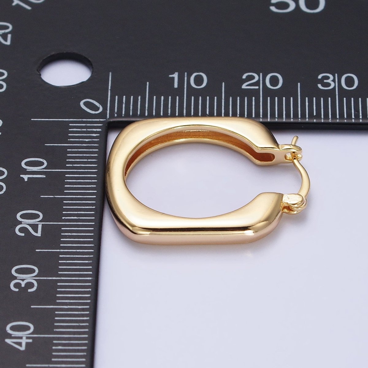 Gold, Silver Geometric Abstract Square Triangle Statement Latch Earrings | AB545 AB546 - DLUXCA