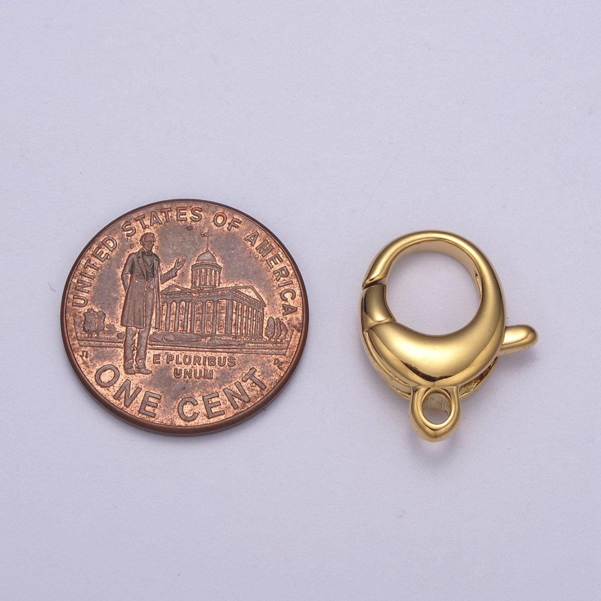 Gold / Silver Lobster Clasps - Oval Style in 24k Gold Filled L-594 L-595 - DLUXCA