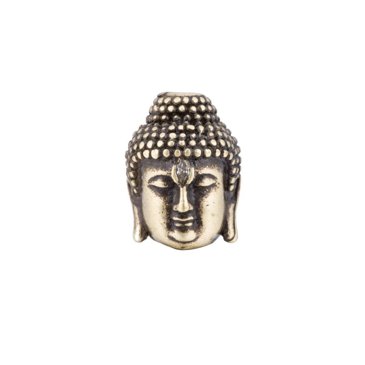 Gold / Silver / Rose Gold Meditation Buddha Head Spacer Beads | B-027 - DLUXCA