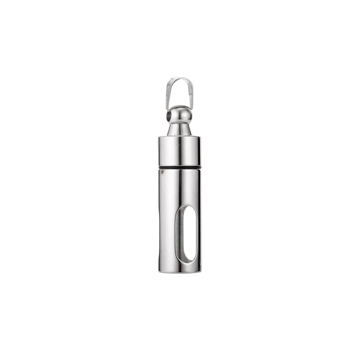 Gold Silver Stainless Steel Glass Container Tube Urn Keepsake Cremation Ashes For Memorial Pendant Jewelry Supplies J-561 - DLUXCA