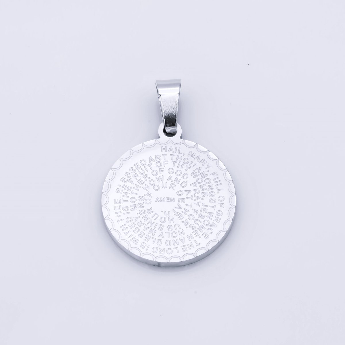 Gold / Silver The Hail Mary Prayer Pendant Catholic Religious Necklace Pendant, Charm For Jewelry Making J-360 J-361 - DLUXCA