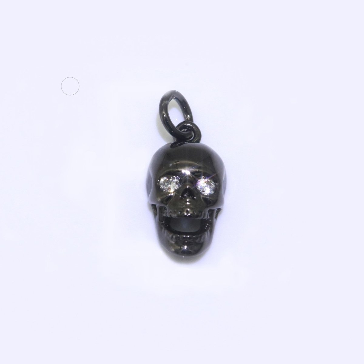 Gold Skull Charm, Skull Pendant, 3D Skull Pendant Gold Filled Charm, Pewter, Silver Black Gun Metal Charm Bracelet Necklace for halloween M-508 - M-510 - DLUXCA