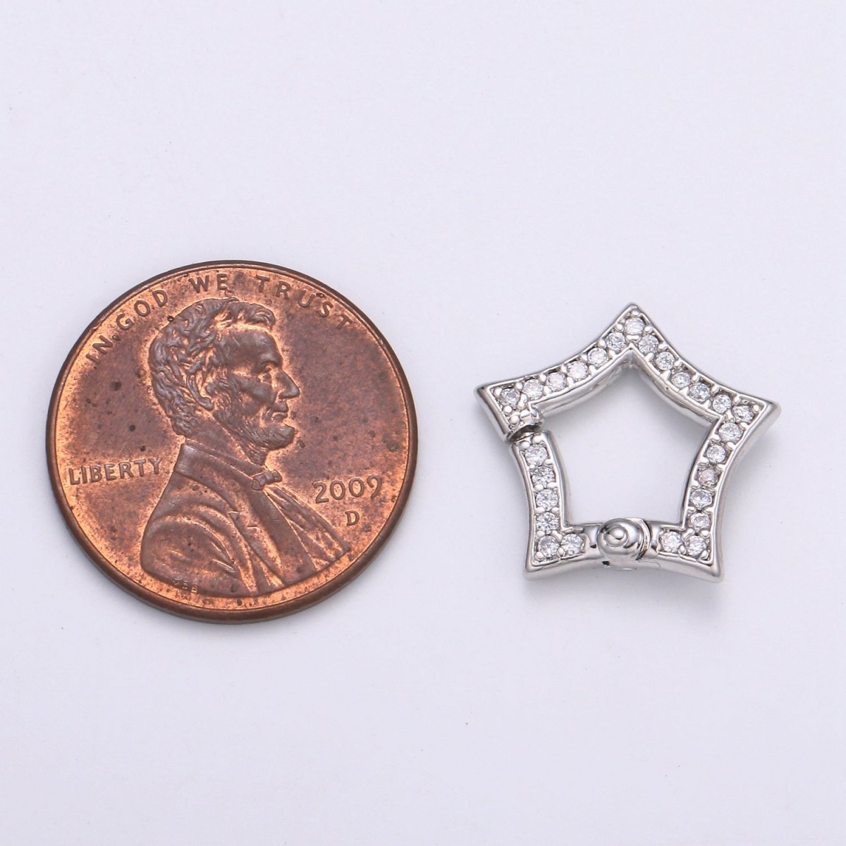 Gold Star Clasp Spring Gate Ring, Push Gate Ring Snap Click Lock 14K Gold Filled Clasp for Link Necklace Bracelet Connector L-169 L-170 - DLUXCA