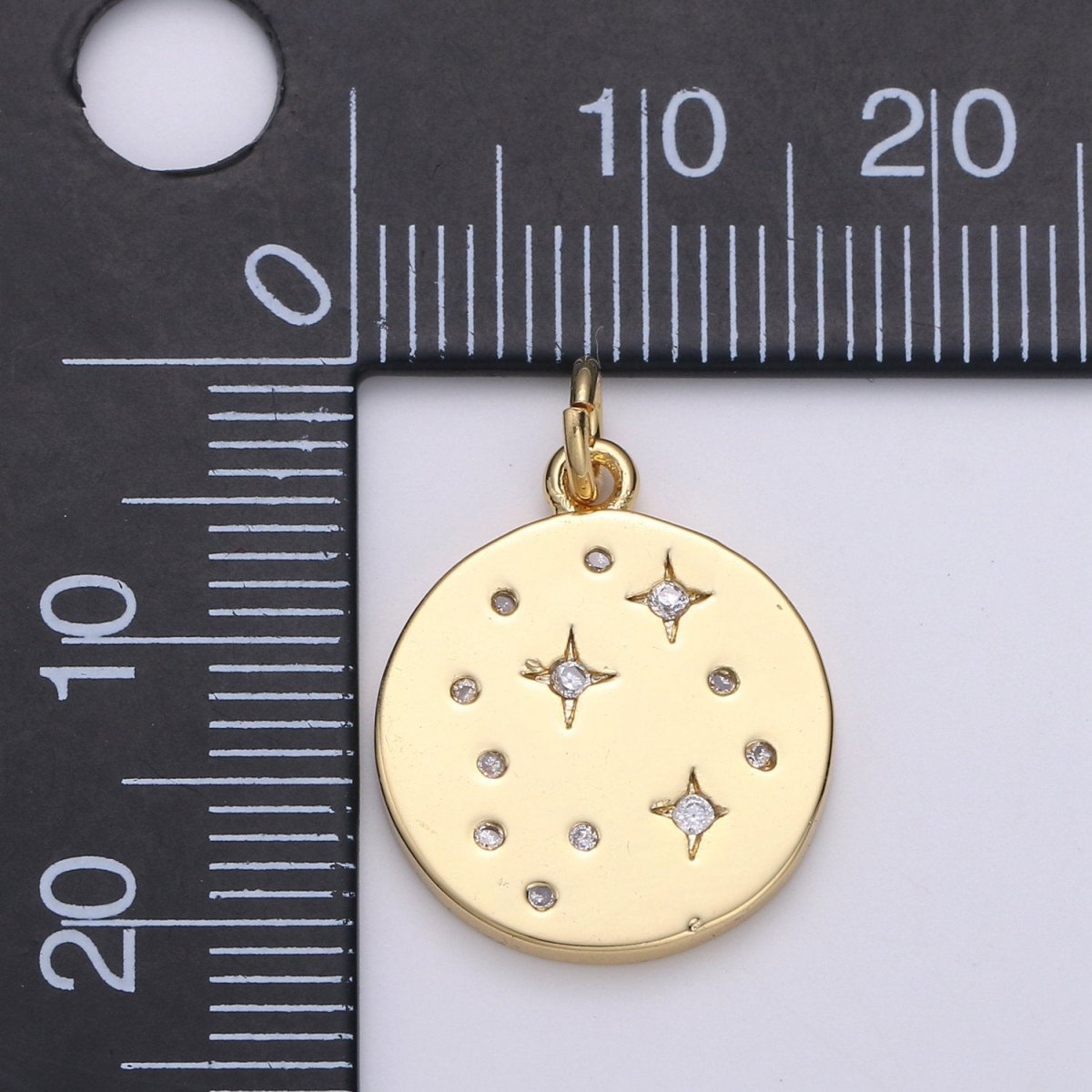 Gold Star Jewelry Gold Sky Galaxy Charm Jewelry Making Supply 24K Gold Filled Findings Silver Celestial Jewelry D-530 D-531 - DLUXCA