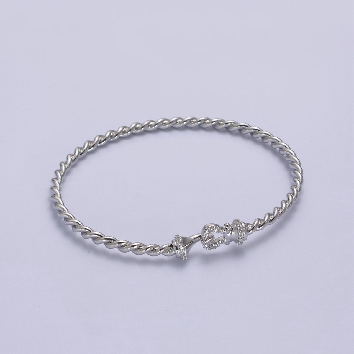 Gold Twisted Rope Bracelet Dainty Cuff Bangle, Braided Bracelet, Stacking Bracelet | WA-692 WA-693 Clearance Pricing - DLUXCA