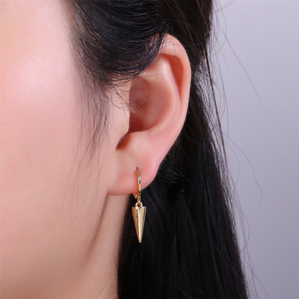 Golden Spears Gold Filled Huggies K-355 - DLUXCA