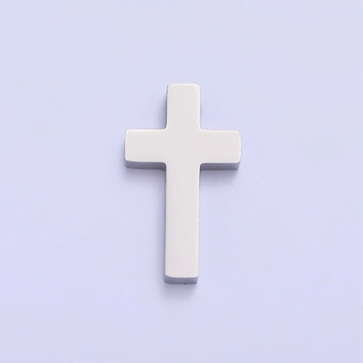 Gold/Silver Stainless Steel Religious Cross, Minimalist Spacer Bead For Jewelry Making. W-839 W-840 - DLUXCA