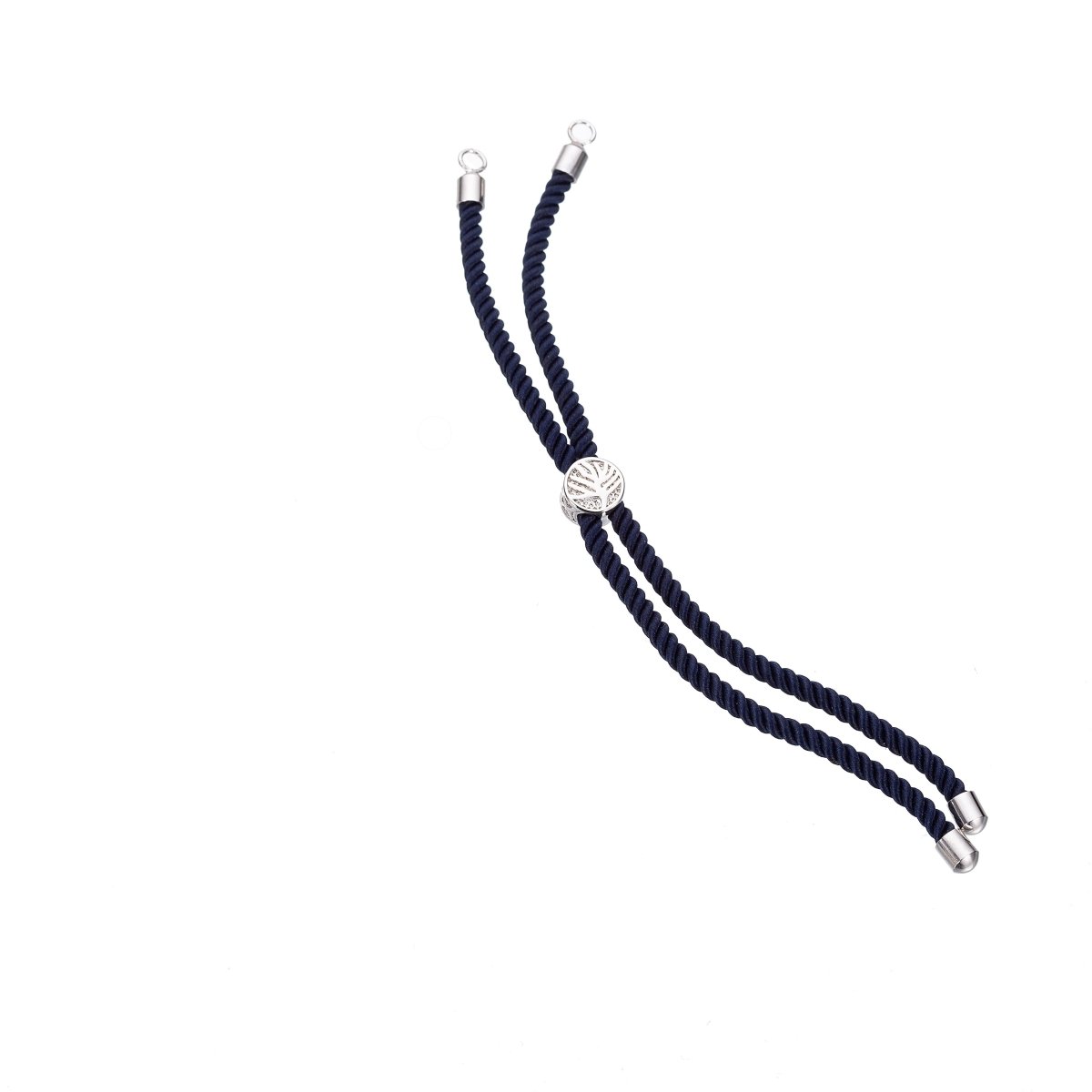 Half Finished Adjustable Cord Bracelet with Jump Rings, Semi Finished Friendship Bracelet | O-038 ~ O-053 - DLUXCA