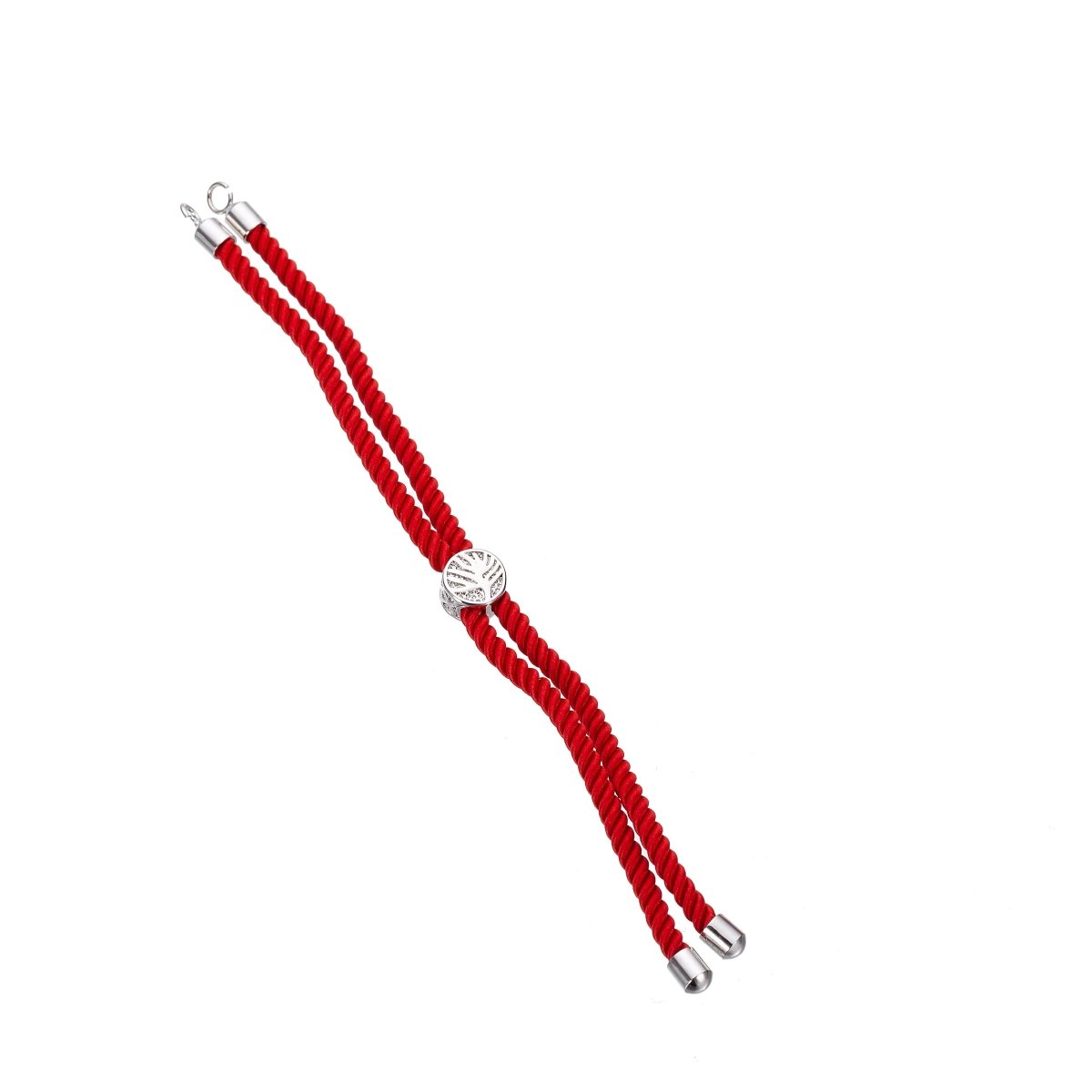 Half Finished Adjustable Cord Bracelet with Jump Rings, Semi Finished Friendship Bracelet | O-038 ~ O-053 - DLUXCA