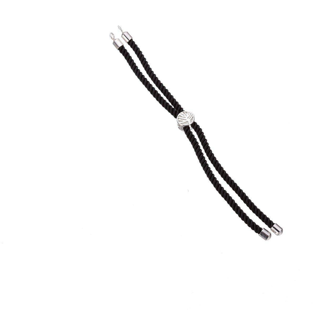 Half Finished Adjustable Cord Bracelet with Jump Rings, Semi Finished Friendship Bracelet | O-038 ~ O-053 - DLUXCA