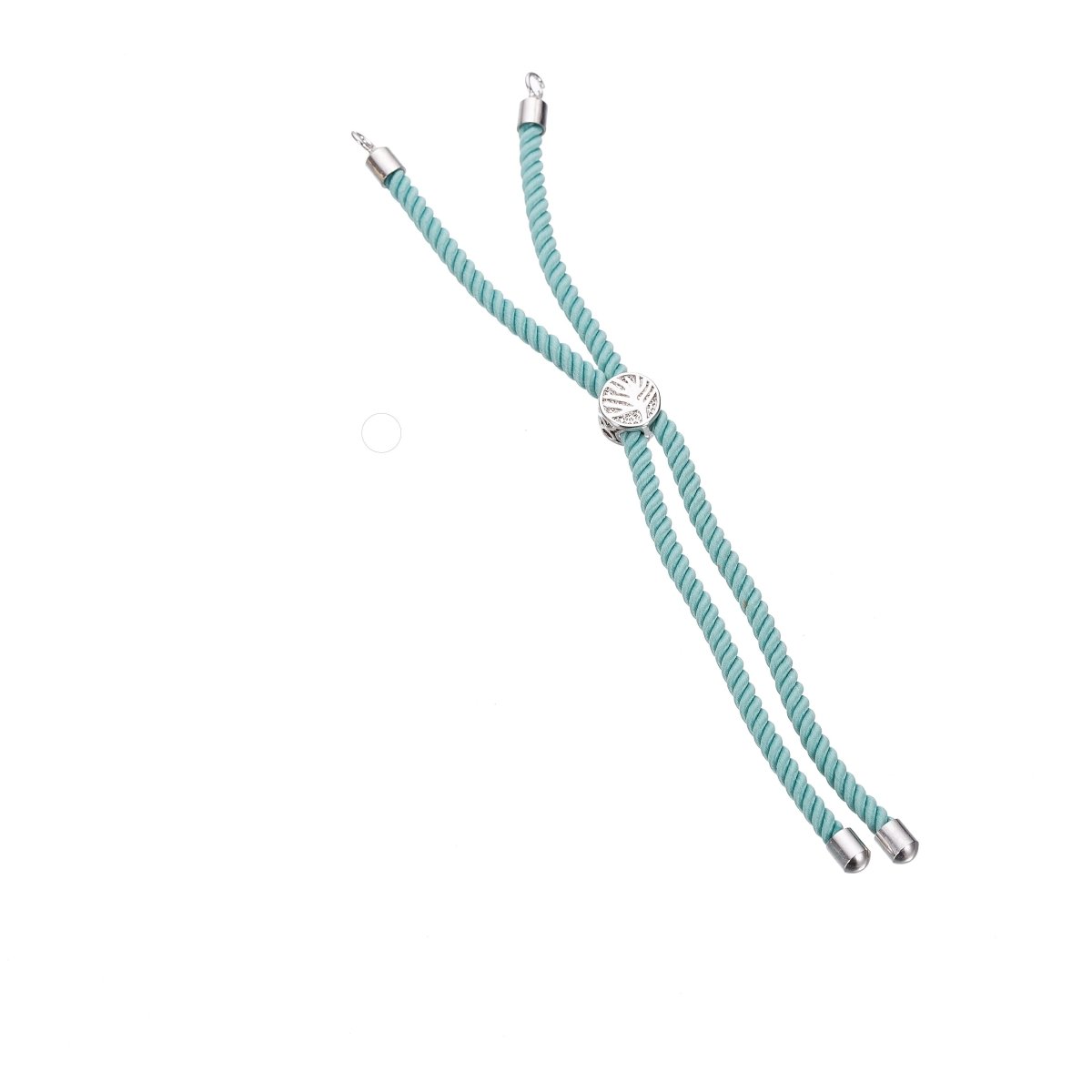 Half Finished Adjustable Cord Bracelet with Jump Rings, Semi Finished Friendship Bracelet | O-038 ~ O-053 - DLUXCA