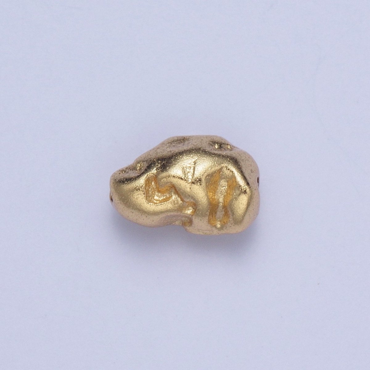 Hammered Abstract Geometric Gold Spacer Bead | B-014, B-016, B-029, B-041, B-044, B-045, B-048 - DLUXCA