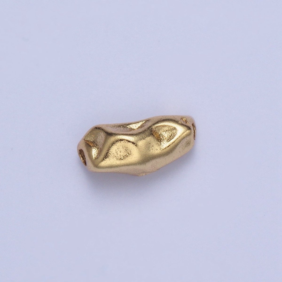 Hammered Abstract Geometric Gold Spacer Bead | B-014, B-016, B-029, B-041, B-044, B-045, B-048 - DLUXCA
