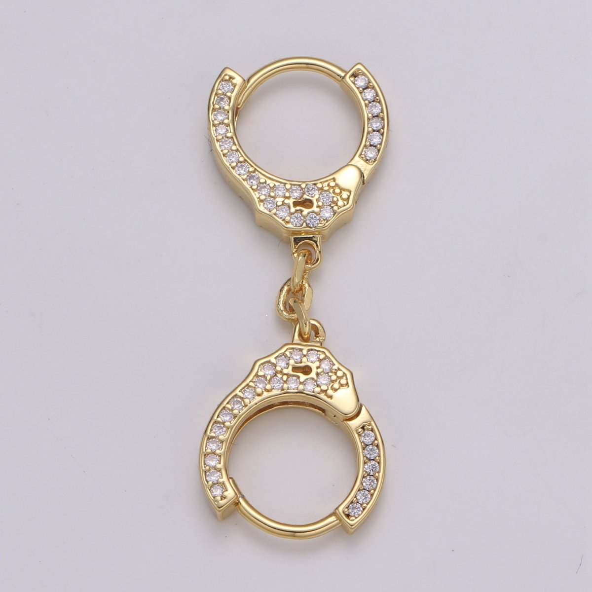 Handcuffs Gold Filled Huggies K-468 - DLUXCA