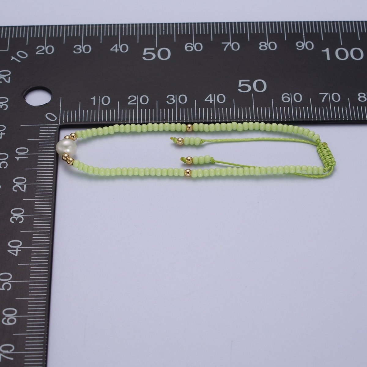 Handmade Pearl Glass Beads Knotted Adjustable Bracelet | WA-1258 - WA-1264 Clearance Pricing - DLUXCA