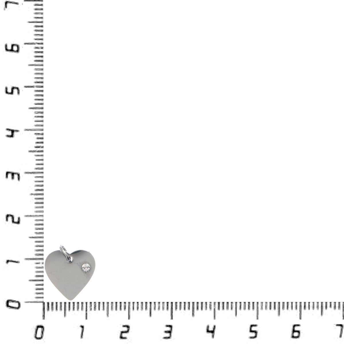 Heart Stainless Steel Charm, 12X13mm, Medium, Great For Geometric Jewelry, For Jewelry Making, For Jewelry Supply E-665 - DLUXCA