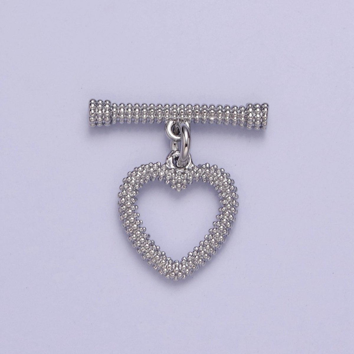 Heart Toggle Clasp Connector, 24k Gold Filled Toggle Clasp, Jewelry End Clasp for Bracelet, Necklace Closure L-644 L-682 L-683 - DLUXCA