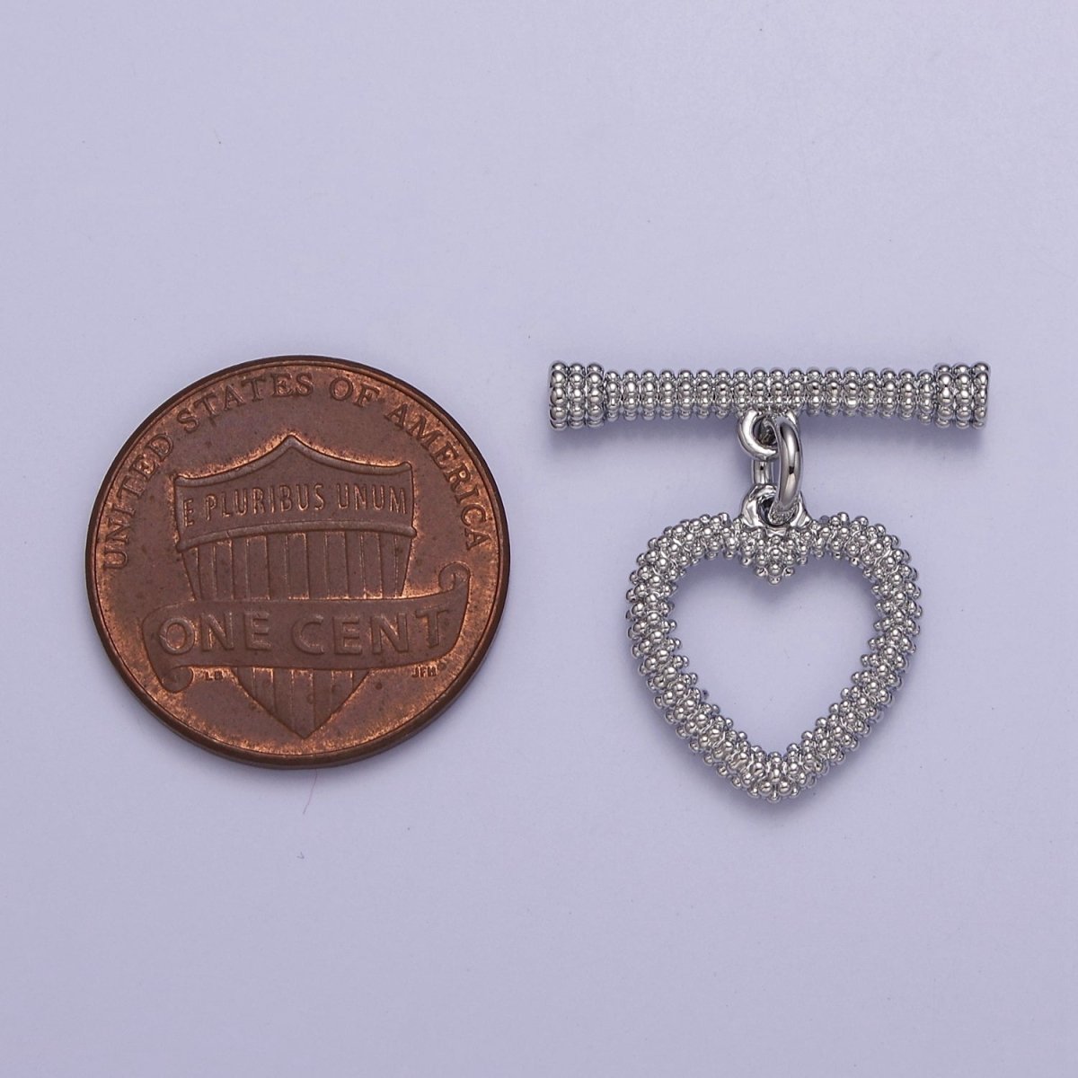 Heart Toggle Clasp Connector, 24k Gold Filled Toggle Clasp, Jewelry End Clasp for Bracelet, Necklace Closure L-644 L-682 L-683 - DLUXCA