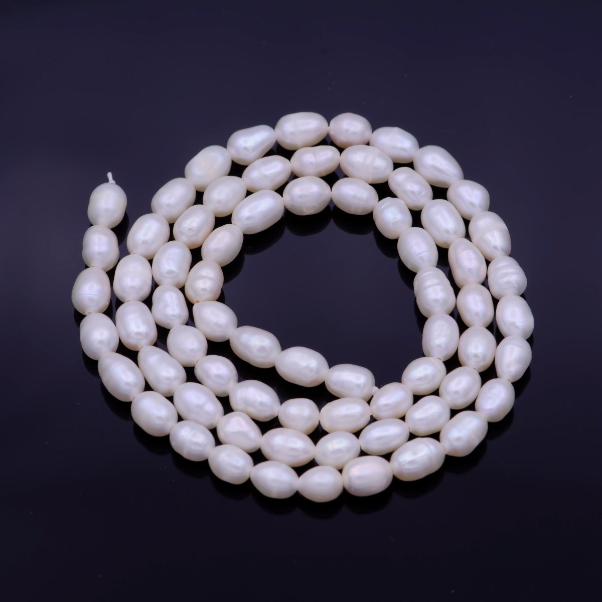 High Quality Grade AAA Natural Freshwater Baroque Seed Nugget Keshi Pearl Beads 4.2mm | WA-1335 Clearance Pricing - DLUXCA