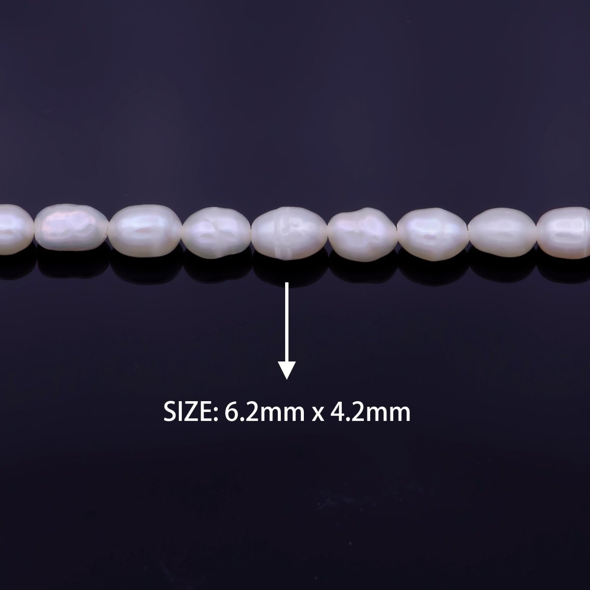 High Quality Grade AAA Natural Freshwater Baroque Seed Nugget Keshi Pearl Beads 4.2mm | WA-1335 Clearance Pricing - DLUXCA