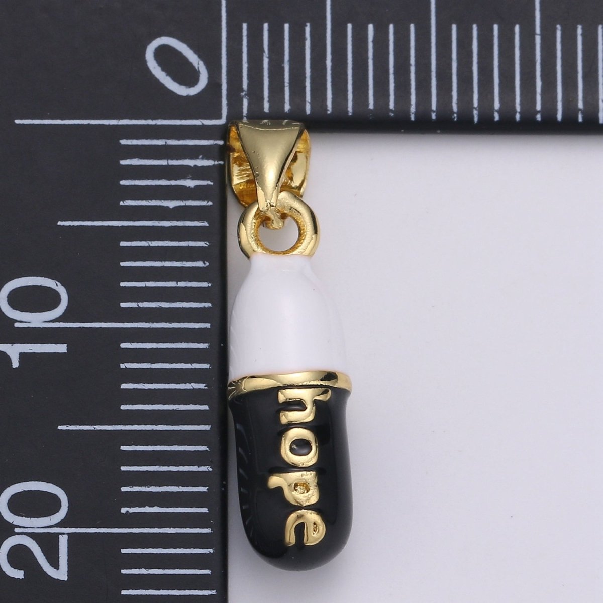 Hope Capsules Gold Filled Pendants Charm Pink Black Teal Red Blue Enamel J- 251~J- 255 - DLUXCA