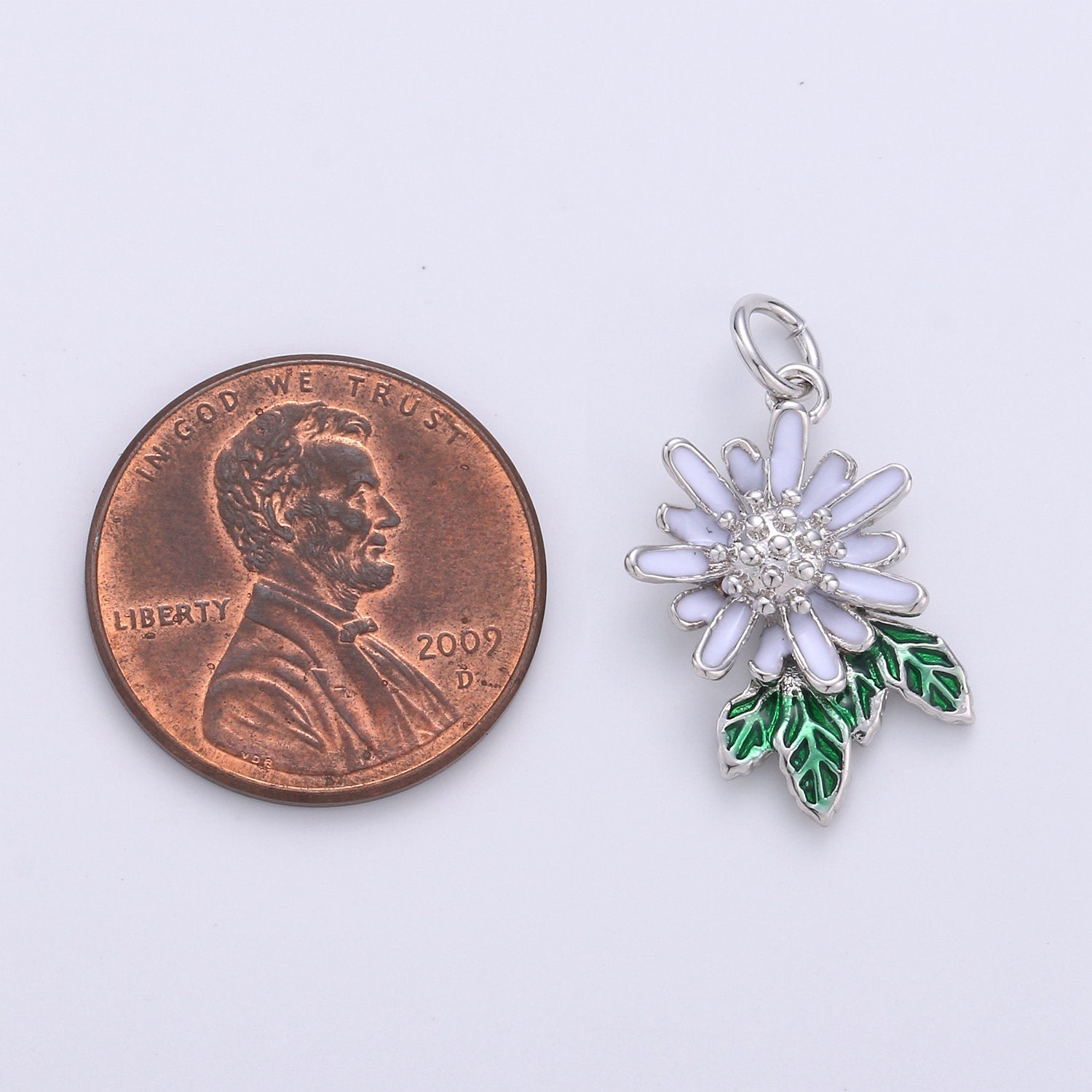 1x Dainty Sun Flower Charms Enamel Gold Plated for Bracelet Necklace Earring Component Summer Jewelry Flower Floral Pendant - DLUXCA