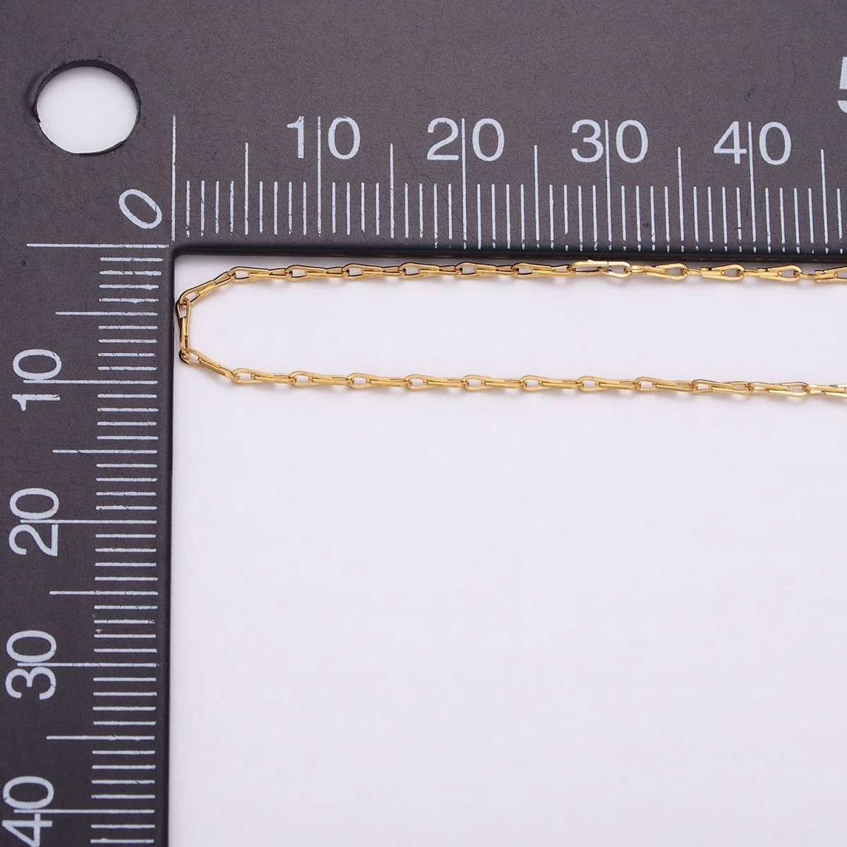 Ladder Hook Horse Shoe Chain 1.1mm Unfinished Chain by Yard Unique Horseshoe Link Chain | ROLL-1327 Clearance Pricing - DLUXCA