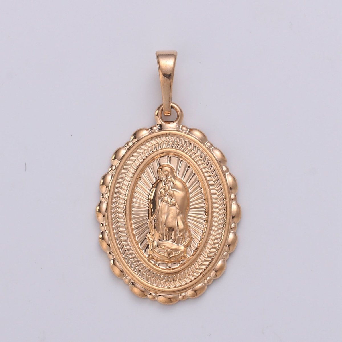 Lady of Guadalupe Holy Mary Rose Gold Filled Pendants J-108 - DLUXCA