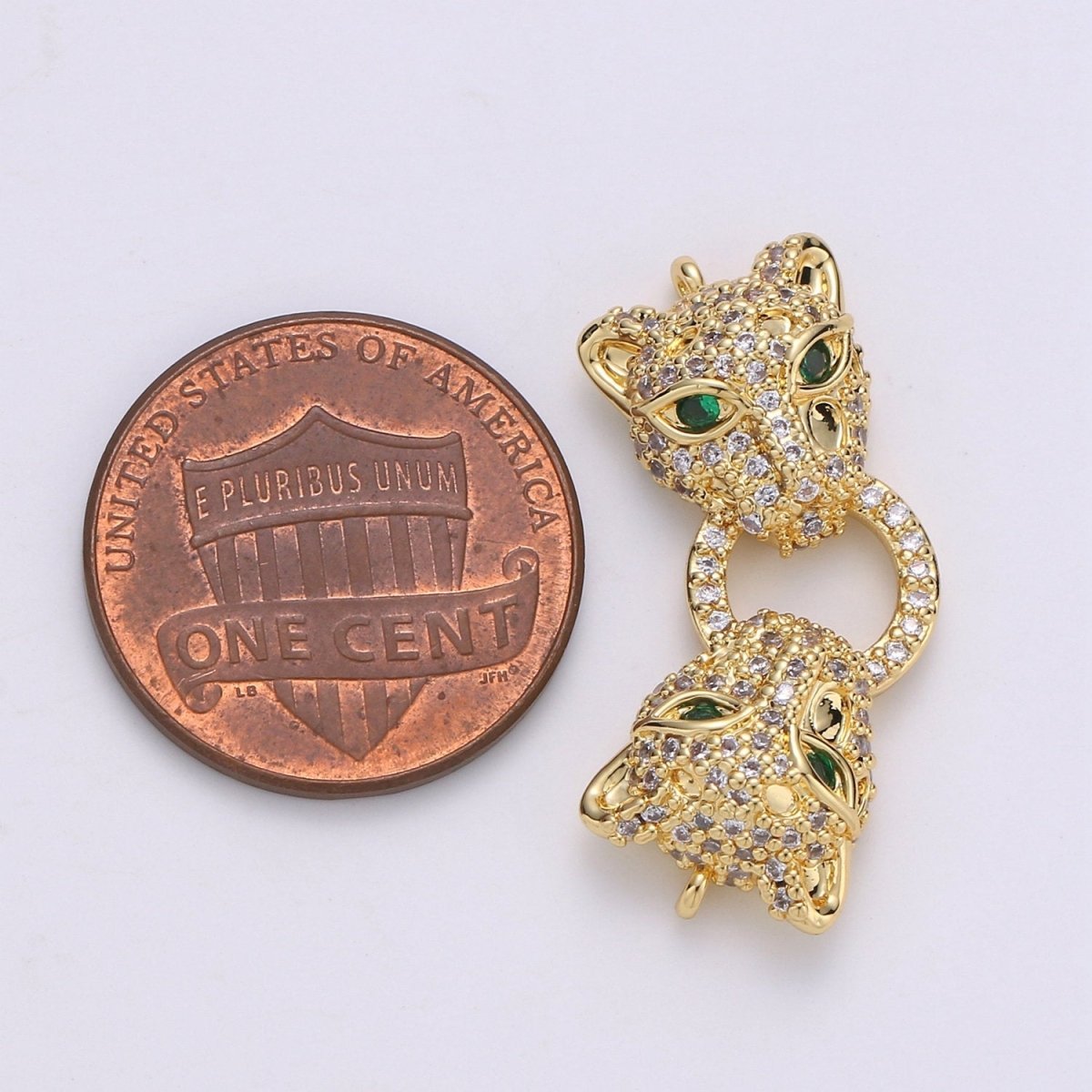 Leopard Charms Bracelet Connector Gold Silver Link Connector Animal Jewelry Supplies Component Curved for Bracelet Component F-446 F-447 - DLUXCA