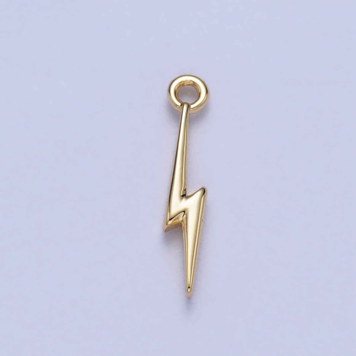 Lightning Bolt Storm Thunder Mini Charm in Gold & Silver | AC-052 AC-053 - DLUXCA