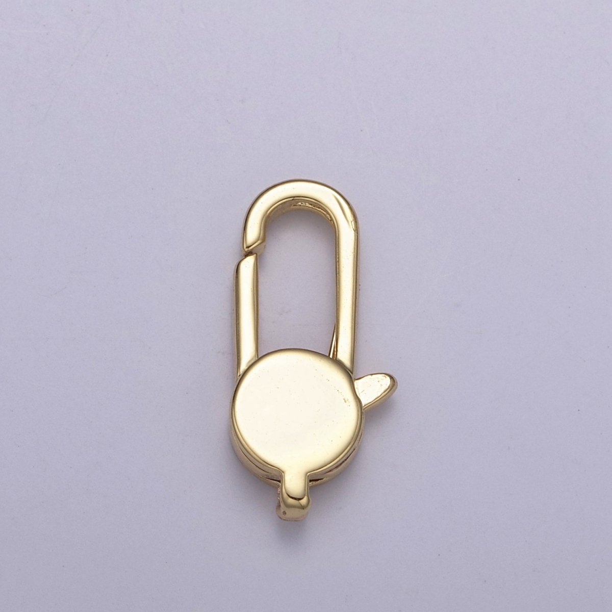 Long 14K Gold Filled / Silver oval lobster claw clasp 25x11mm / 20x10mm L-602 L-603 - DLUXCA