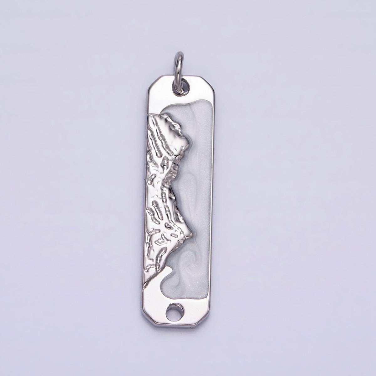 Long Bar Mountain Charm Silver Gold Mountain Range Peaks Hill Earth Day Necklace Pendant AC569 AC570 AC571 AC572 - DLUXCA