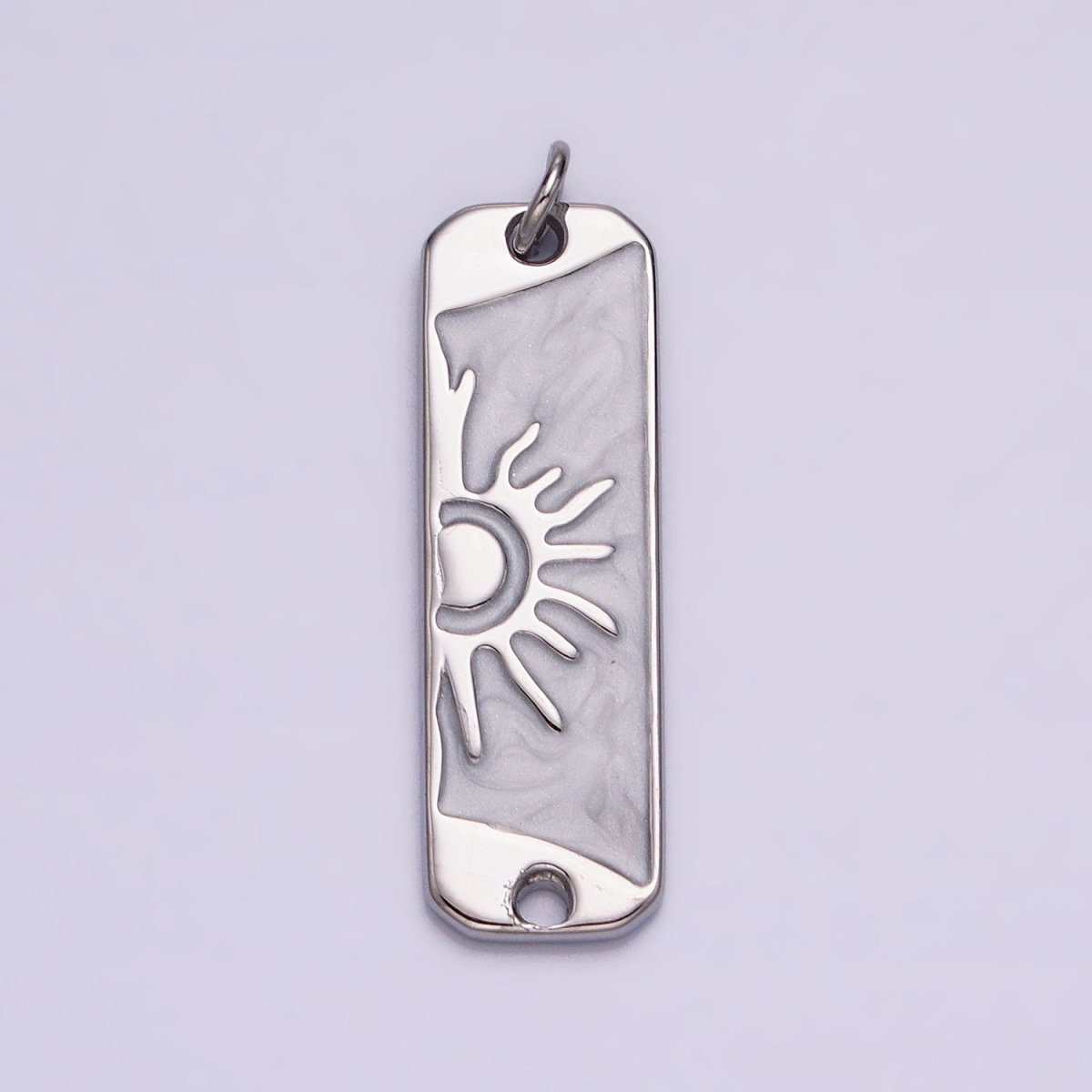 Long Bar Sun Charm Silver Gold Sun Rise Good Morning Earth Day Necklace Pendant AC581 AC582 AC583 AC584 - DLUXCA