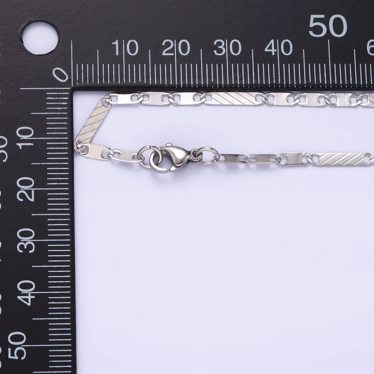 Long Flat Mariner Anchor Chain Necklace for Women Stainless Steel Necklace 20 inch long | WA-2098 Clearance Pricing - DLUXCA