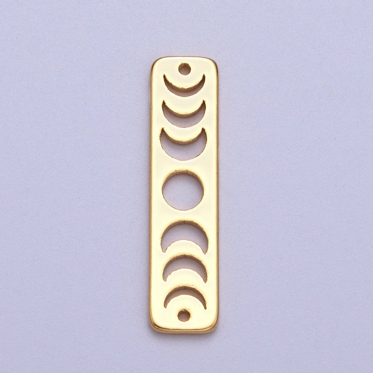 Lunar Crescent Moon Phases Celestial Bar Connector in Gold & Silver | AC054 AC055 - DLUXCA