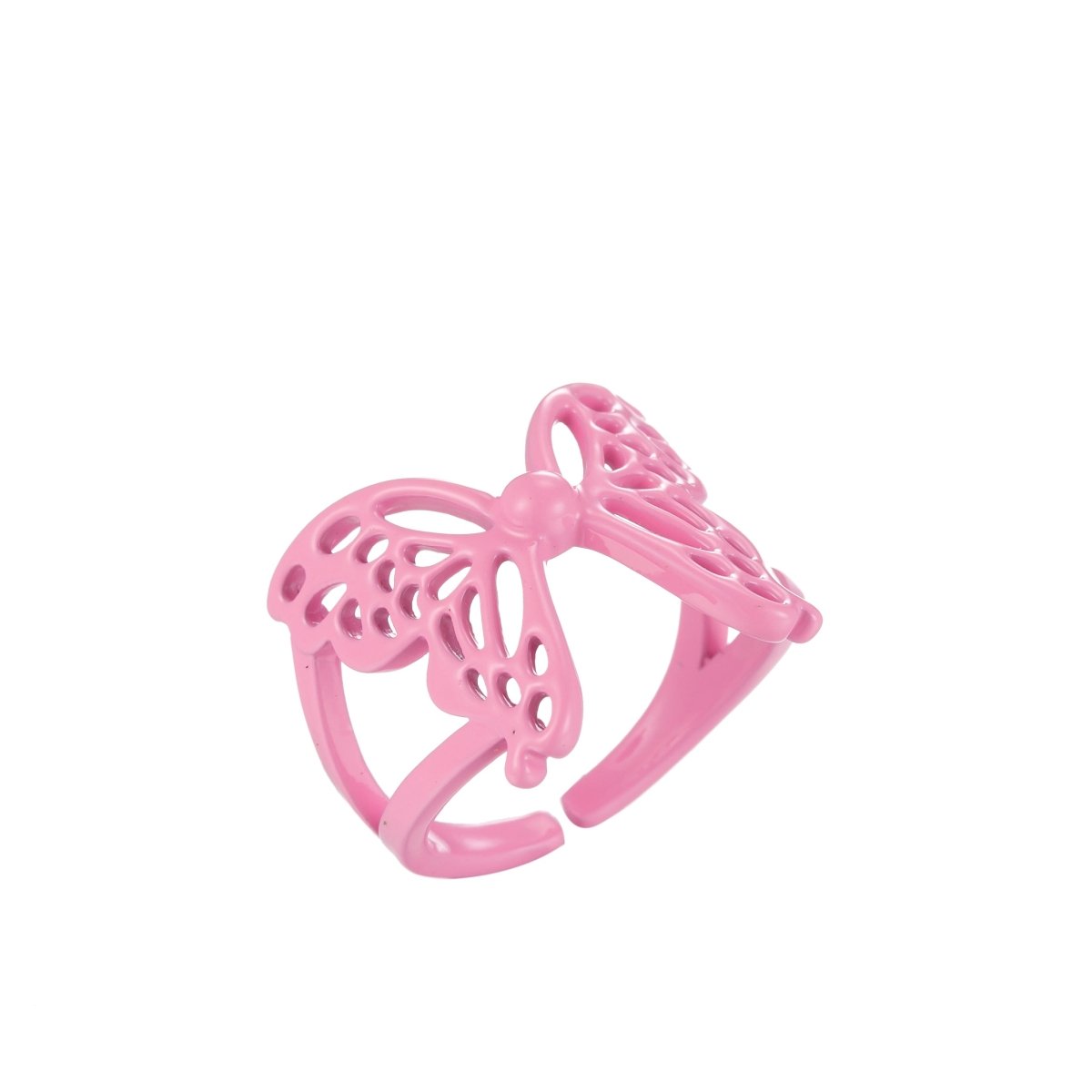 Mariposa Butterfly Ring Enamel Statement Jewelry Open Adjustable Ring Y2K Colorful Ring - DLUXCA