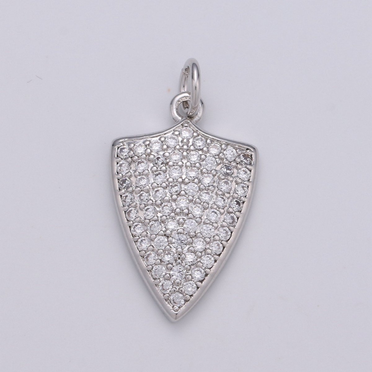 Micro Pave 14k Gold filled Dainty Shield Charm Medieval Knight Medallion Pendant for Necklace Earring Bracelet Charm D-417 D-418 - DLUXCA