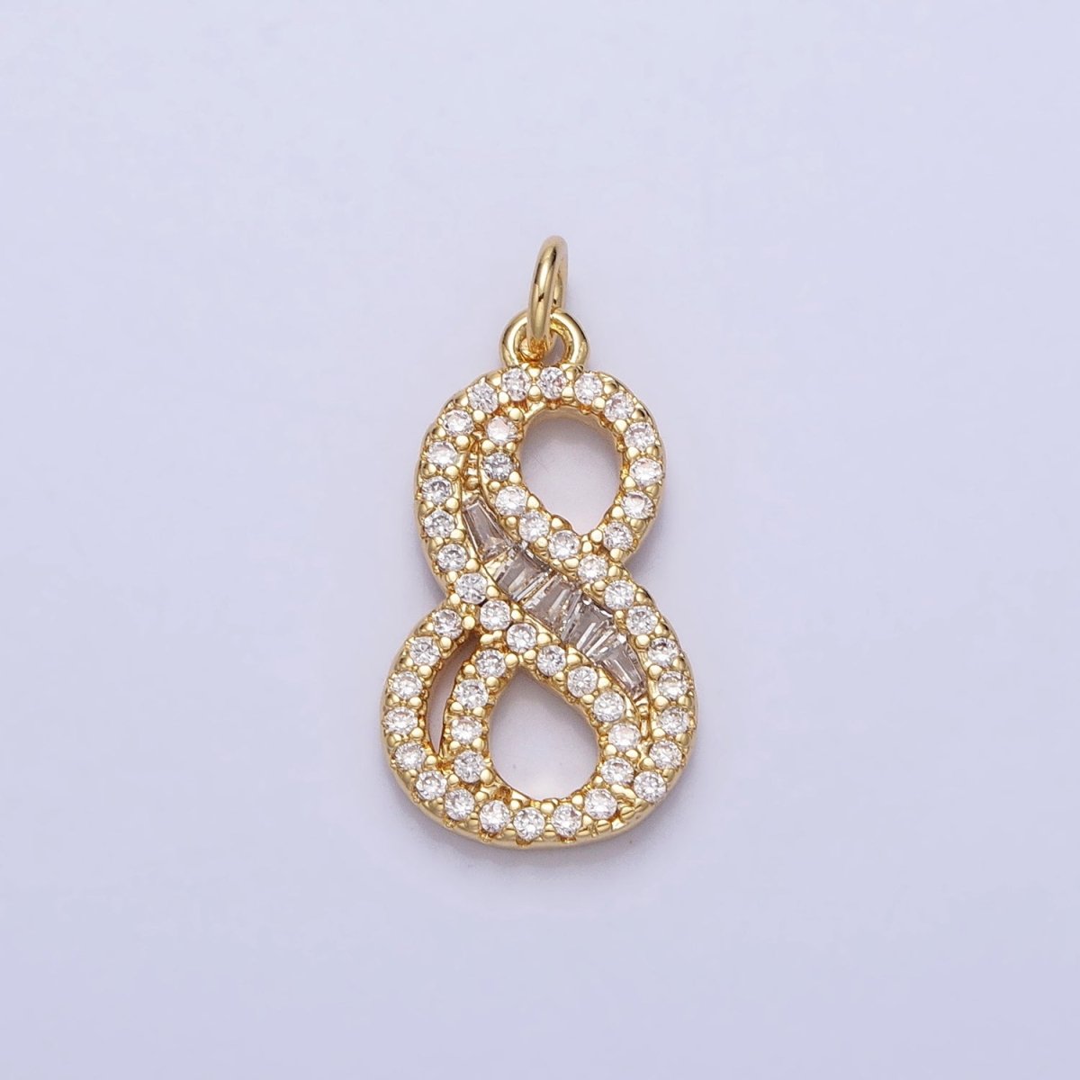 Micro Pave CZ Numbering Charms Pave Dangle Gold Filled Over Brass Number Charms Women Pave Number Findings Number 0-9 Charms AC519 - AC528 - DLUXCA