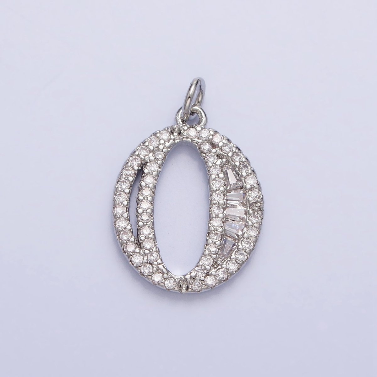 Micro Pave CZ Numbering Charms Pave Dangle Silver Number Charms Women Pave Number Findings Number 0-9 Charms AC529 - AC538 - DLUXCA